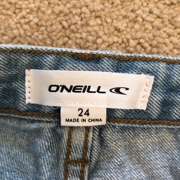 ONeill Distressed Denim Blue Jeans NEW Womens Size 0 Waist 24 Light Wash Benatar - Picture 4 of 14
